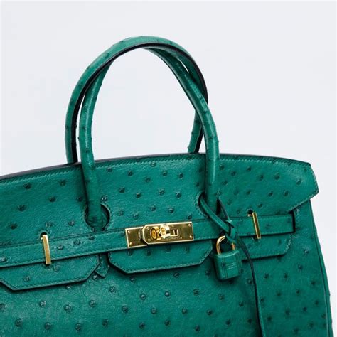 hermes green ostritch bags|ostrich handbags clearance.